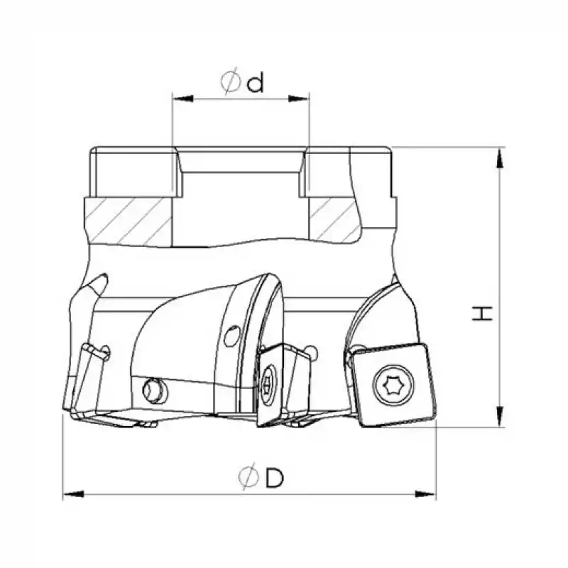 Heikenei BMR 63x5 022 SOEW 13 Tarama Başlığı (High Feed) PLBT