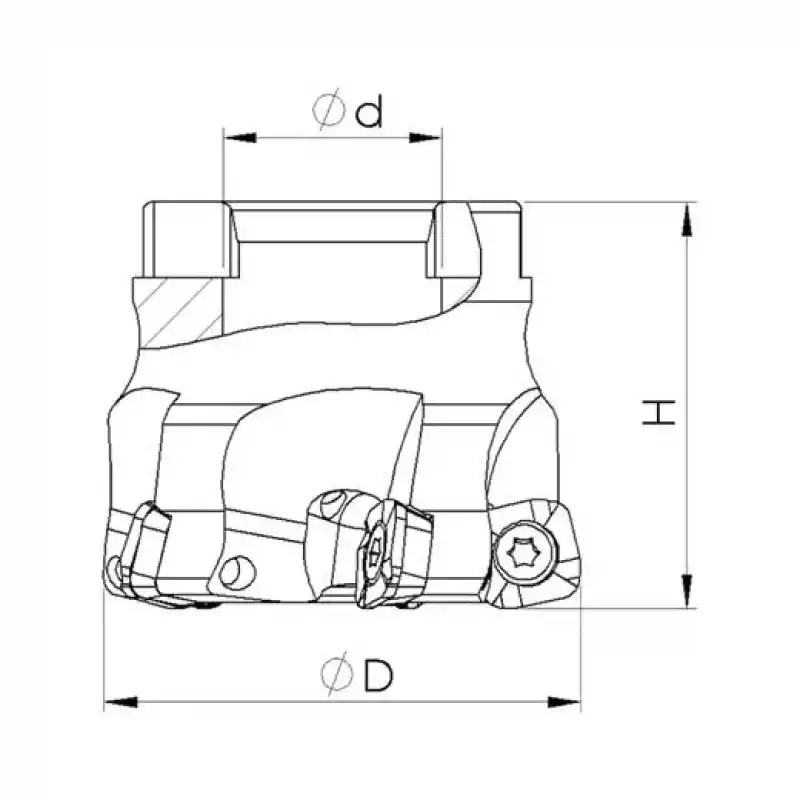 Heikenei BMR 80x6 027 SOMT 1404 Tarama Başlığı (High Feed) KYCR
