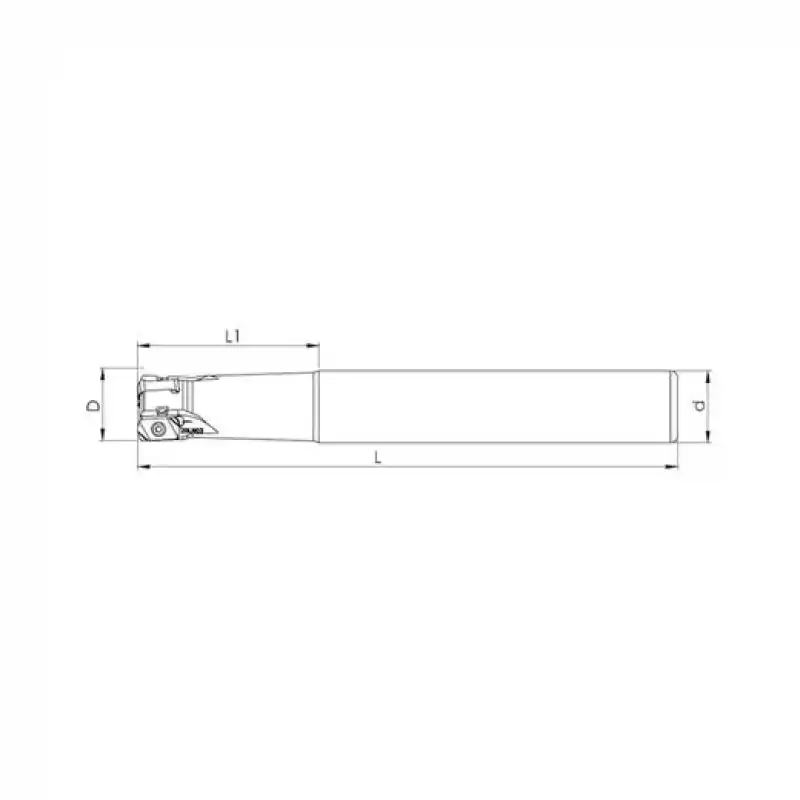 Heikenei BMR D20 W20 L160 Z03 LNMU 0303 Silindir Saplı Takma Uçlu Freze (High Feed) TNG