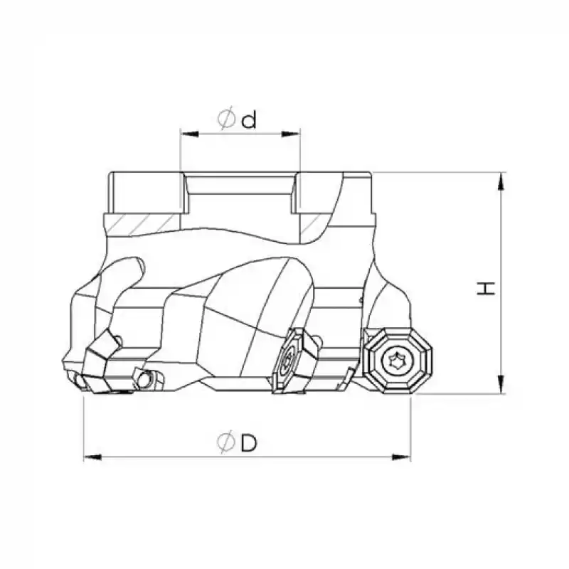 Heikenei EM45 80x6 027 OFKT 05T3 Tarama Başlığı ZCC