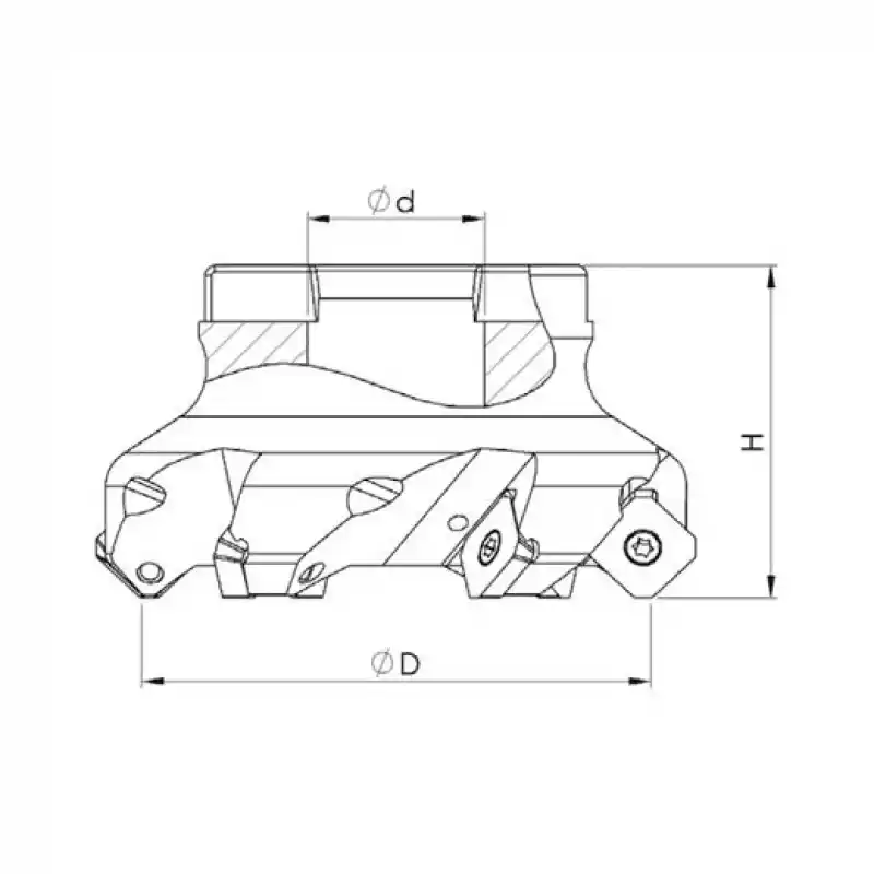 Heikenei EM45 80x6 027 SE..12T3 Tarama Başlığı ZCC