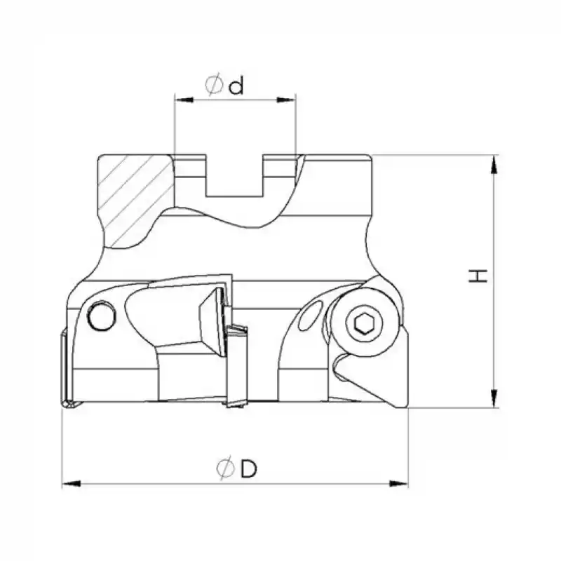 Heikenei EM90 100x6 032 TPKN 1603 Tarama Başlığı ISO
