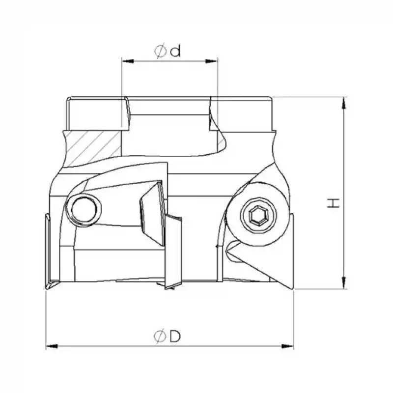 Heikenei EM90 200x8 060 TPKN 2204 Tarama Başlığı ISO