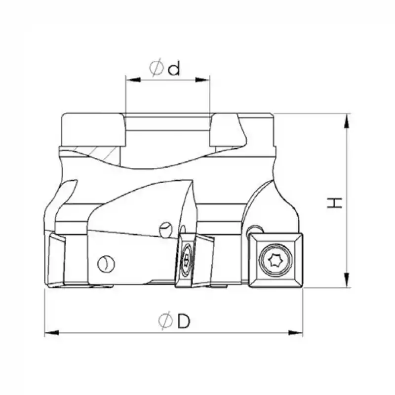 Heikenei EM90 50x4 022 SPMT 1204 Tarama Başlığı ISO