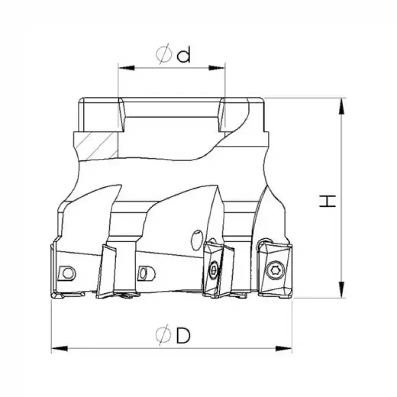 Heikenei EM90 63x7 022 APKT 10T3 Tarama Başlığı ZCC