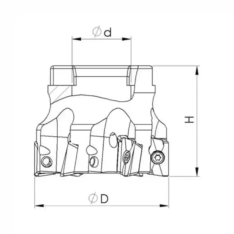 Heikenei EM90 63x7 022 APKT 1204 Tarama Başlığı TT