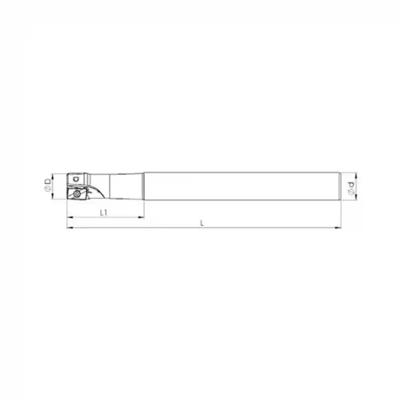 Heikenei EM90 D16 W16 L200 Z02 APKT 11T3 Silindir Saplı Takma Uçlu Freze (İçten Su Vermeli) ZCC