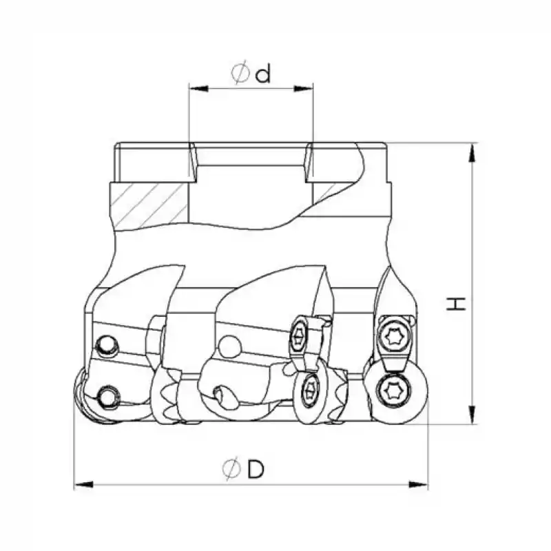 Heikenei EMR 63x6 027 RPMT 1204 Tarama Başlığı ISO