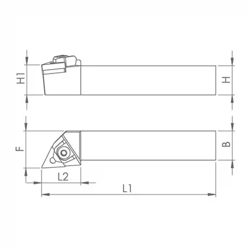 Heikenei MTJNL 25x25 M16 Dış Çap Tornalama Kateri