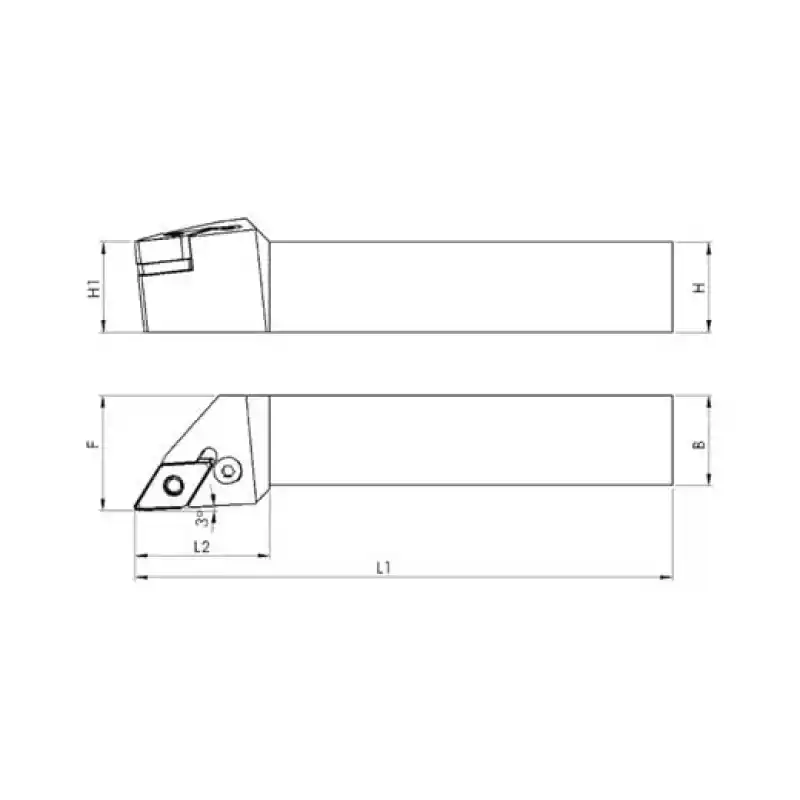 Heikenei PDJNR 32x32 P15 Dış Çap Tornalama Kateri