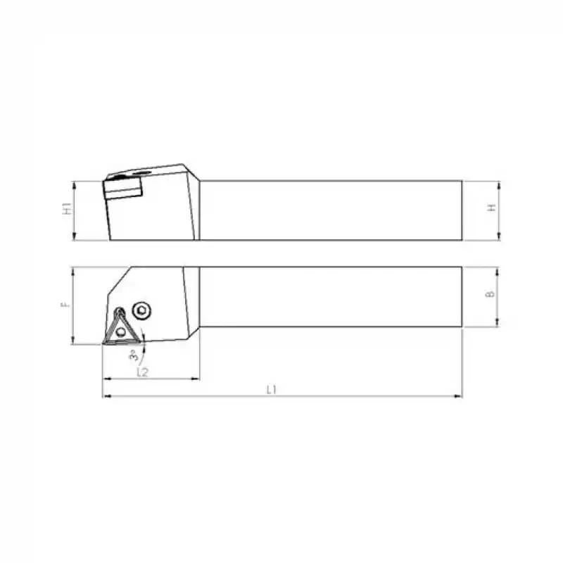 Heikenei PTJNR 25x25 M22 Dış Çap Tornalama Kateri