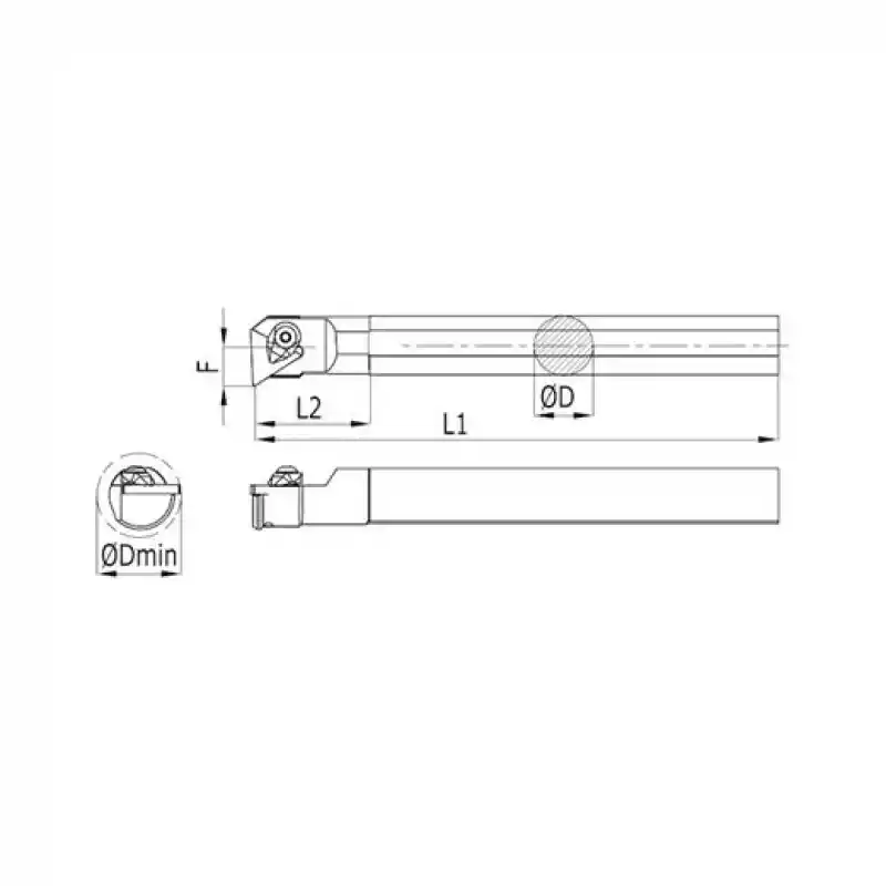 Heikenei S16Q CTUPR 16 İç Çap Tornalama Kateri