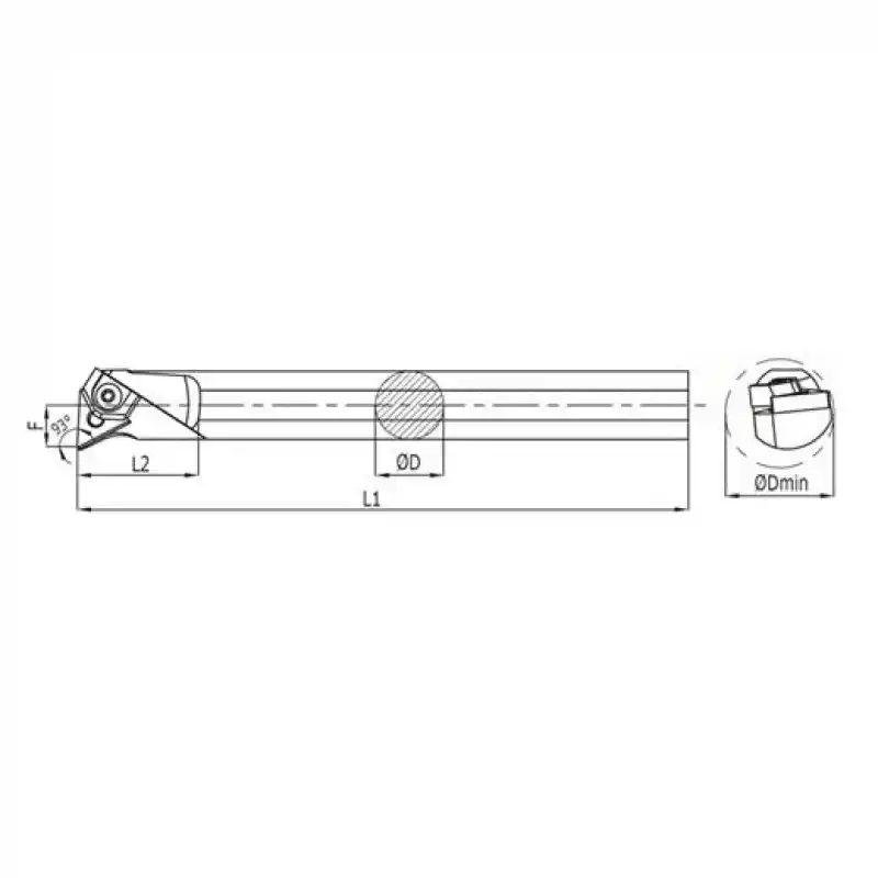 Heikenei S32T MTUNL 16 İç Çap Tornalama Kateri