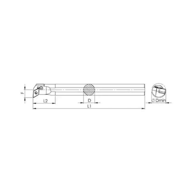 Heikenei S40V PDUNR 15 İç Çap Tornalama Kateri