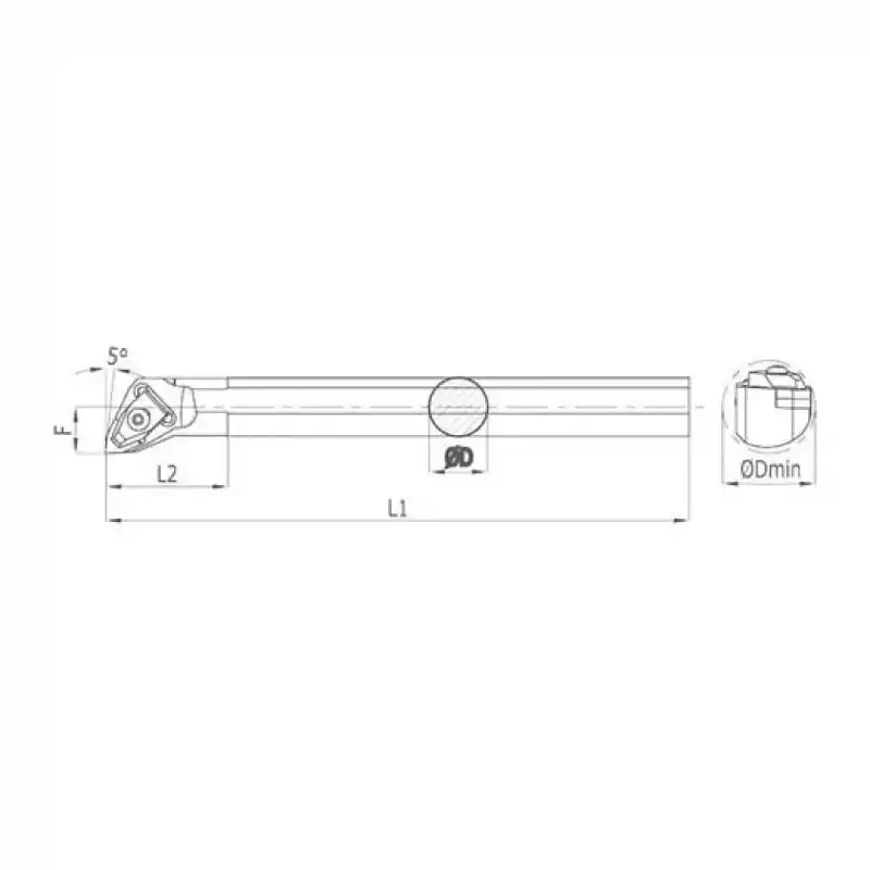 Heikenei S50W TWLNR 08 İç Çap Tornalama Kateri