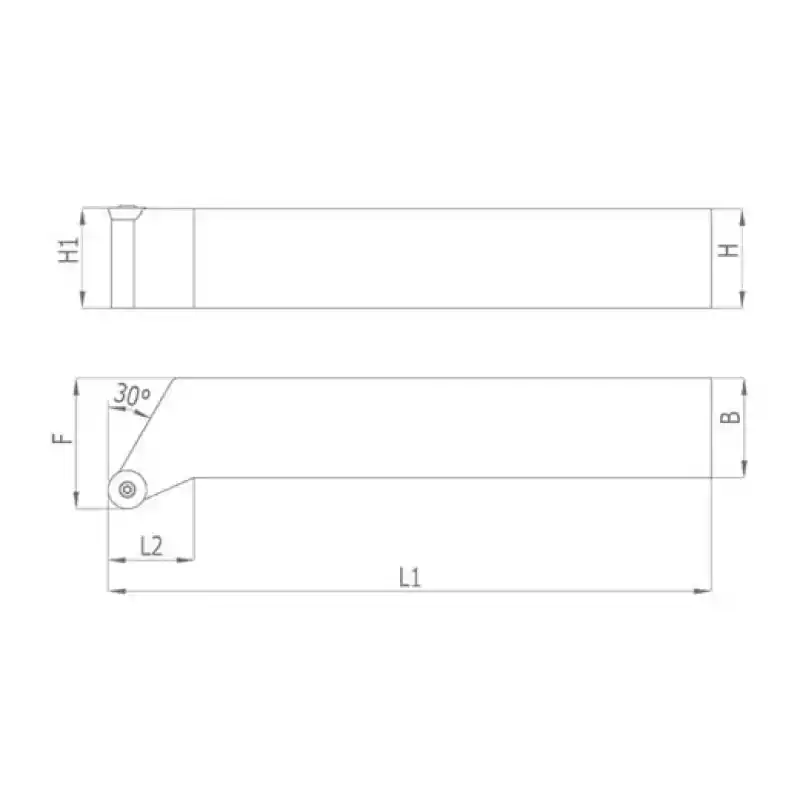 Heikenei SRGCR 25x25 M10 Dış Çap Tornalama Kateri