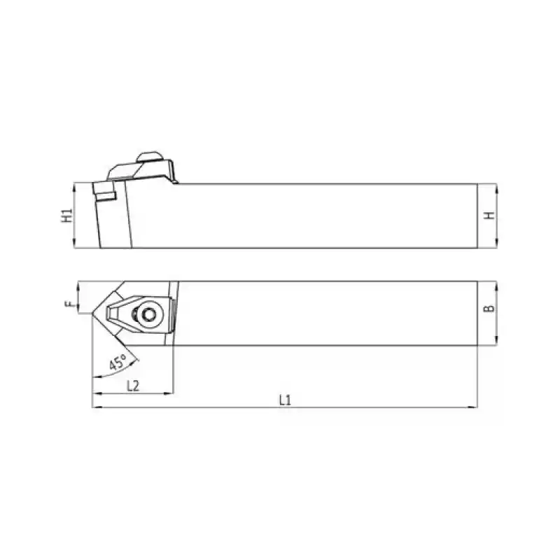 Heikenei TSDNN 25x25 M12 Dış Çap Tornalama Kateri