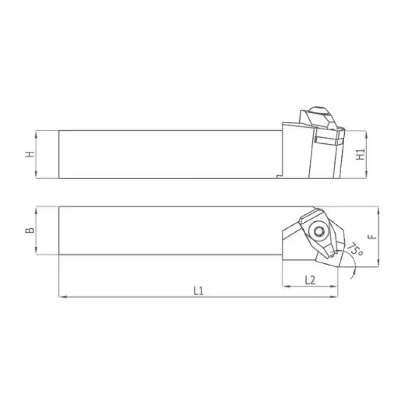 Heikenei TSKNL 25x25 M12 Dış Çap Tornalama Kateri