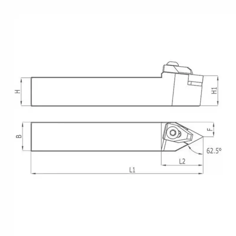 Heikenei TTGNR 25x25 M16 Dış Çap Tornalama Kateri