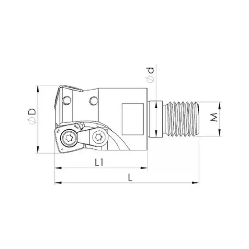 Heikenei VT BMR 32x2 M16 SPMW 1204 Vidalı Tarama Başlığı (High Feed) SNG