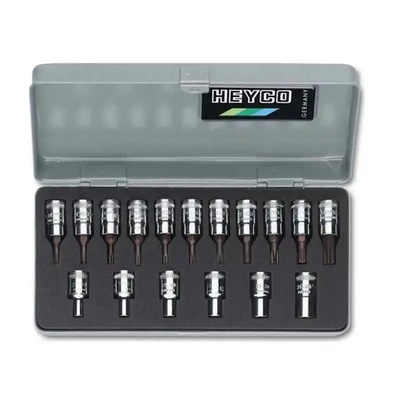 Heyco 17 Parça 1/4 Lokmalı Torks Takımı