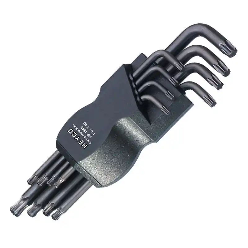 Heyco T9-T40 8 Parça 6 Köşe Torx Vida için Top Başlı L Tipi Anahtar Takımı