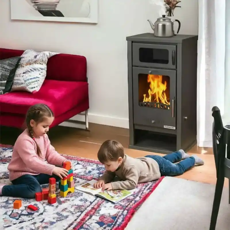 Hoşseven Troy Fırınlı Şömine Soba