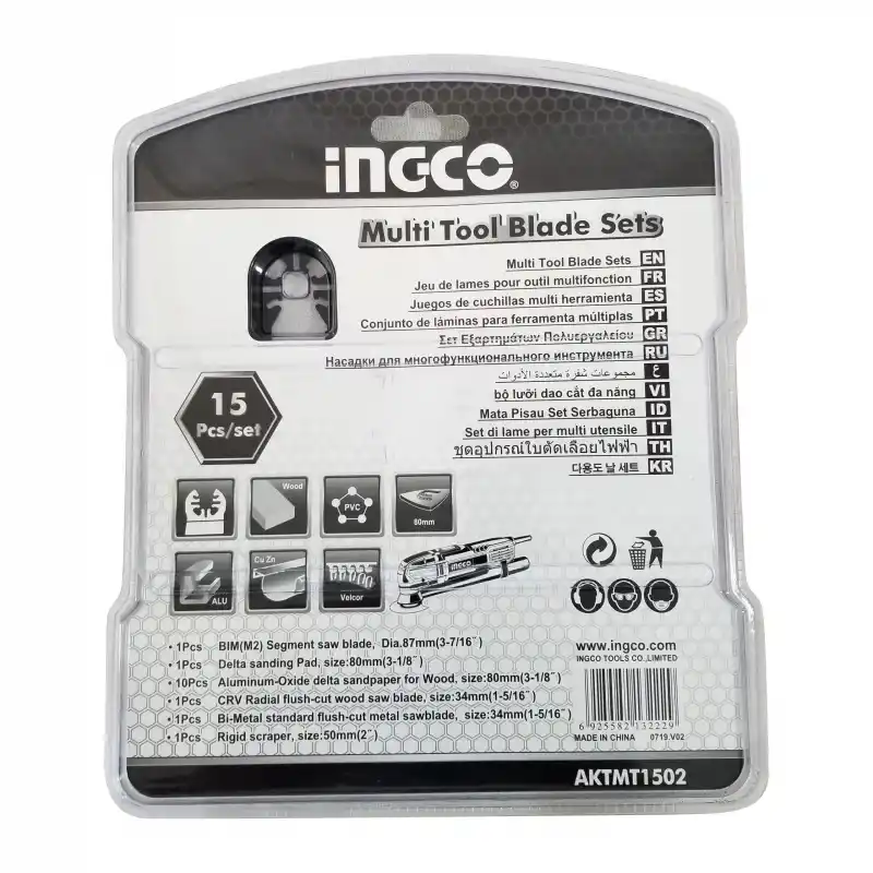 Ingco AKTMT1502 Multi Bıçak Seti 15 Parça