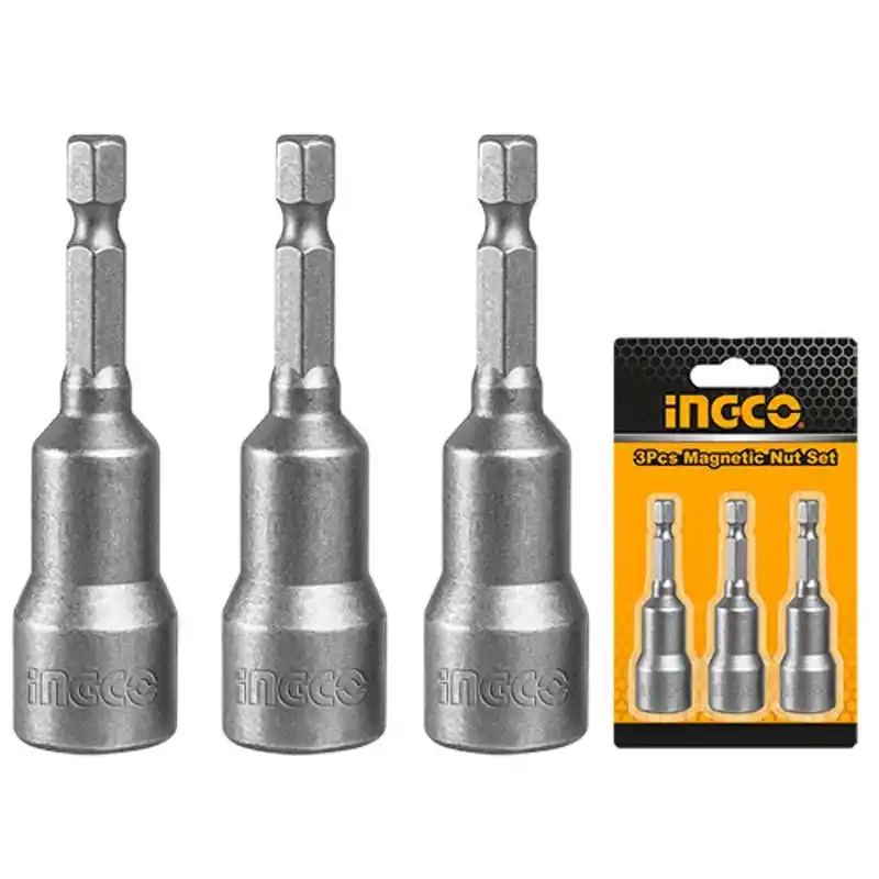 Ingco AMN0731 3lü Manyetik Somun Adaptörü Seti 7mm