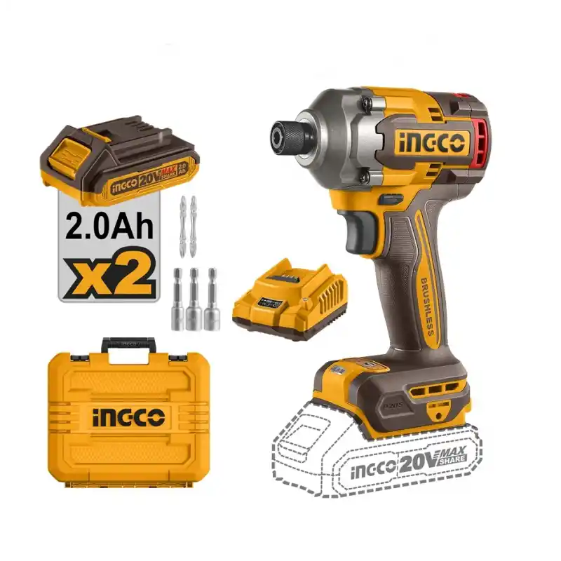 Ingco CIRLI2028E Akülü Kömürsüz Vidalama 1/4