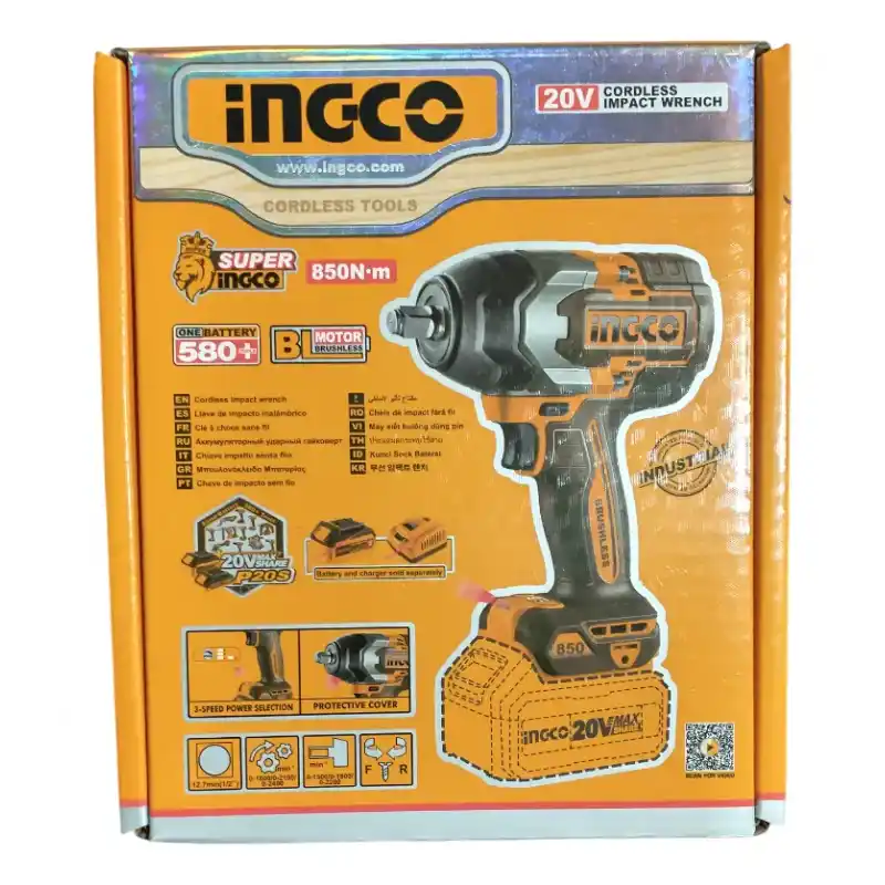 Ingco CIWLI20851 Solo Akülü Somun Sıkma 1/2 850 Nm