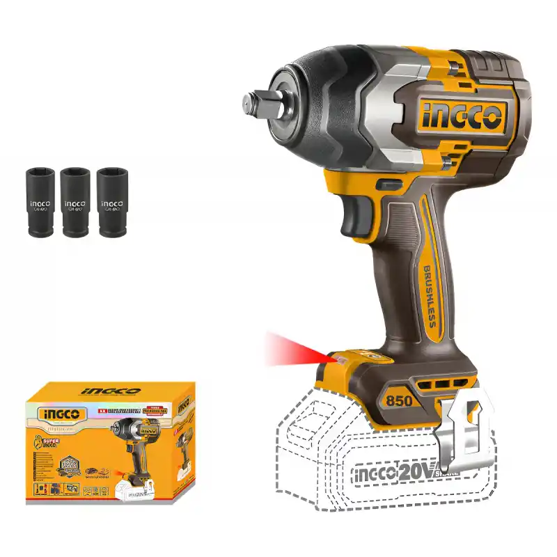 Ingco CIWLI20851 Solo Akülü Somun Sıkma 1/2 850 Nm