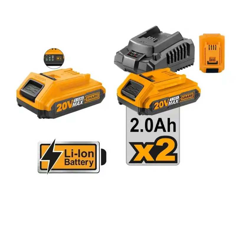 Ingco CKLI2016 Akülü Matkap ve Vidalama Seti