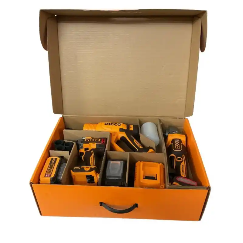 Ingco COSLI250184E Akülü Polisaj+Somun Sıkma+Araç Yıkama Seti