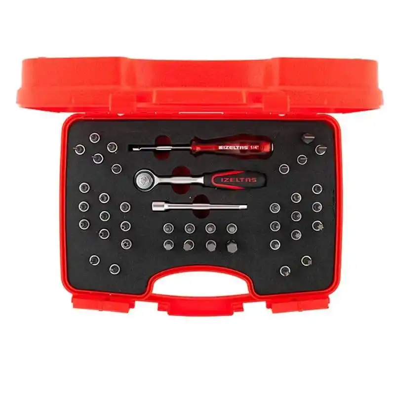 İzeltaş 1107001042 42 Parça 1/4 Bits Uçlu Lokma Takımı