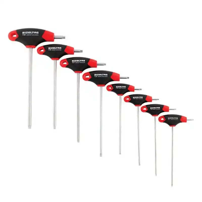 İzeltaş 4909008108 8 Parça T Tipi Torx Alyan Anahtar Takımı