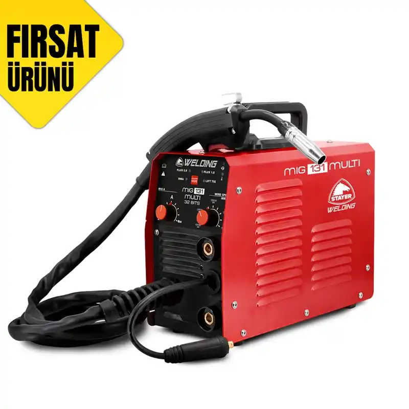 Stayer Mig 131 Multi Gazsız Gazaltı Kaynak Makinesi 120 Amper (Kaynak Teli Hediyeli)