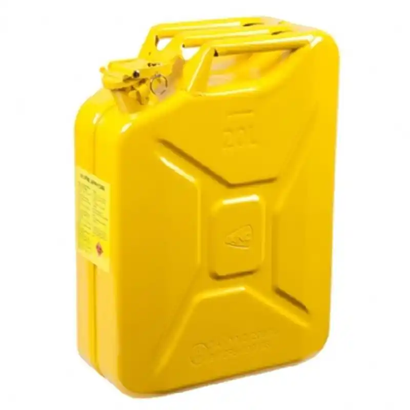 KNC 20 Lt. Sarı Metal Yakıt Bidonu