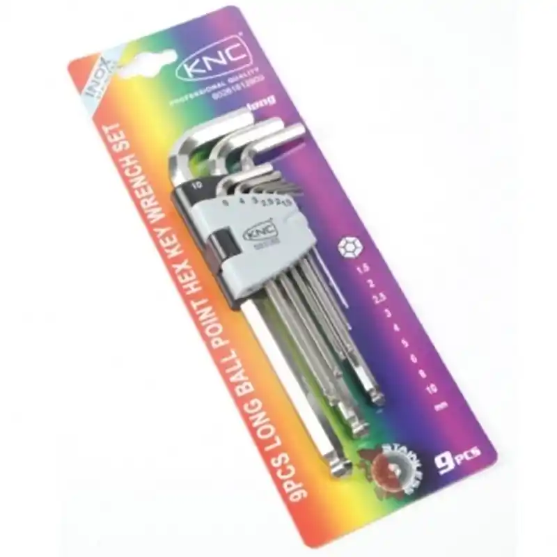 KNC 9 Parça 1,5-10mm Inox Bombelli Alyan Anahtar