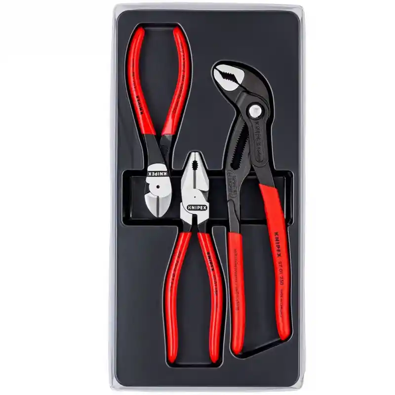 Knipex 00 20 10 Kombine Pense+Yan Keski+Fort Pense Seti