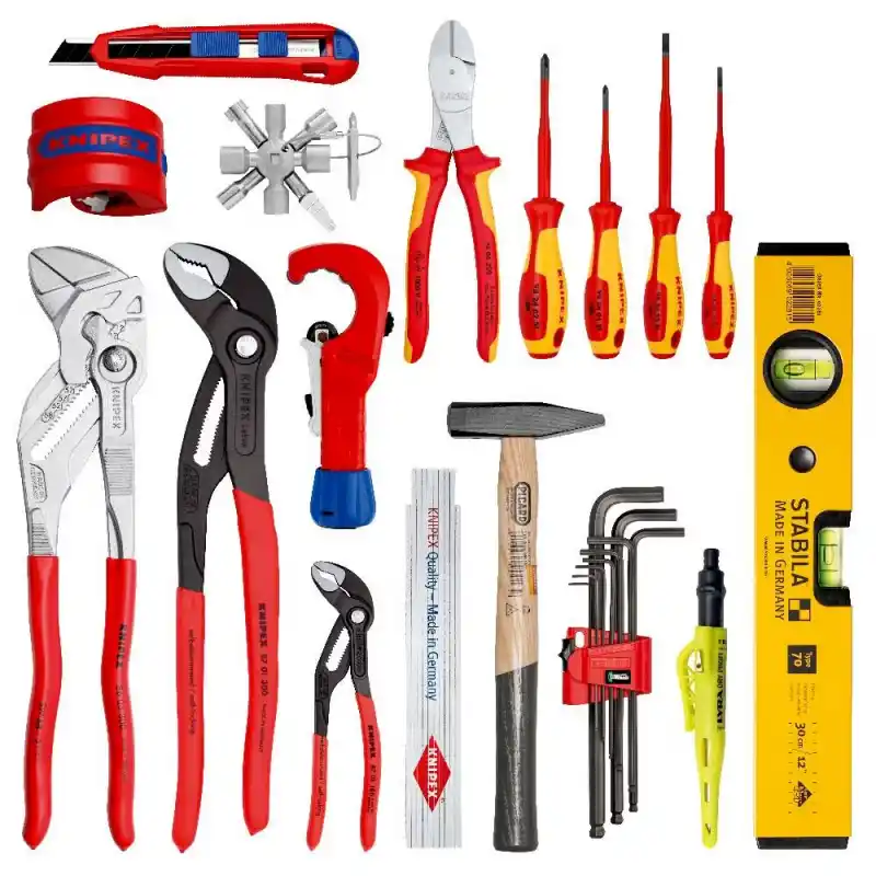 Knipex 00 21 50 S Knipex Modüler X18 Tesisatçı Alet Çantası 17 Parça