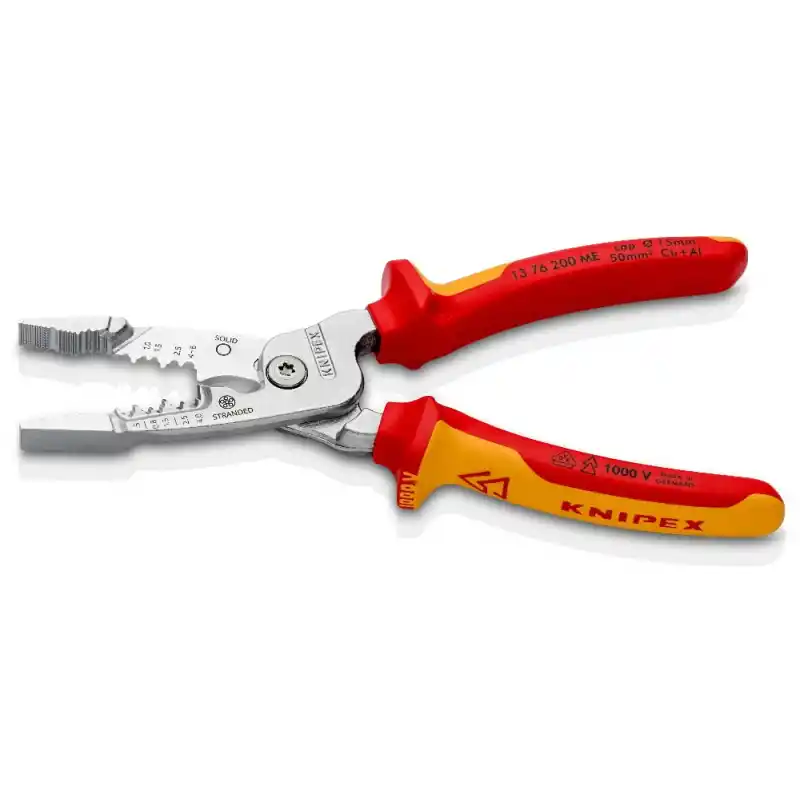 Knipex 13 76 200 ME Kablo Sıyırıcı Çok Fonksiyonlu Pense VDE