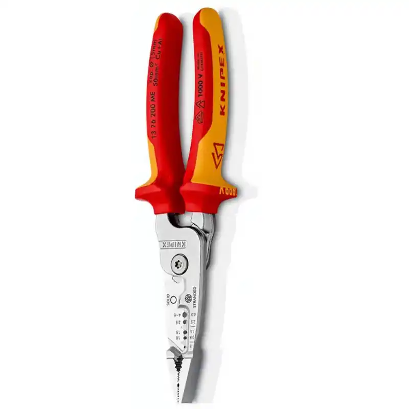 Knipex 13 76 200 ME Kablo Sıyırıcı Çok Fonksiyonlu Pense VDE