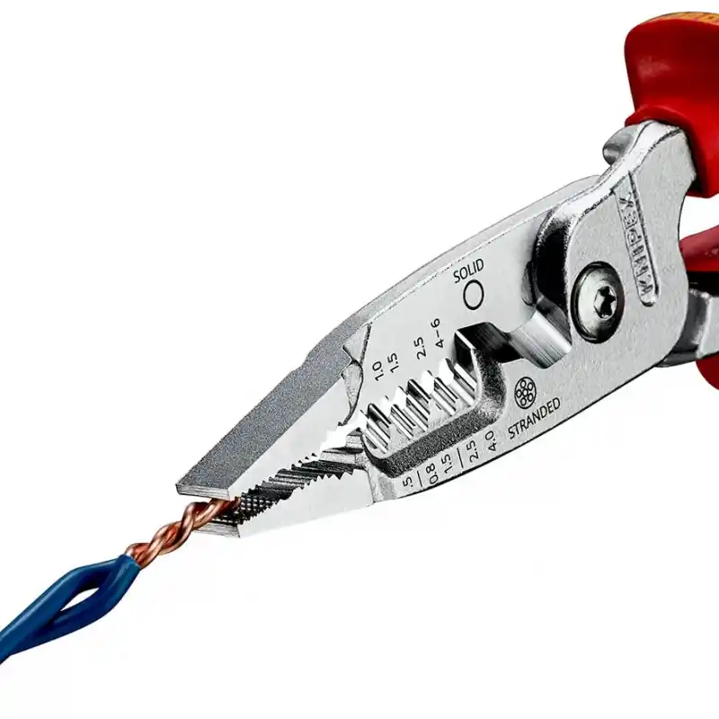 Knipex 13 76 200 ME Kablo Sıyırıcı Çok Fonksiyonlu Pense VDE