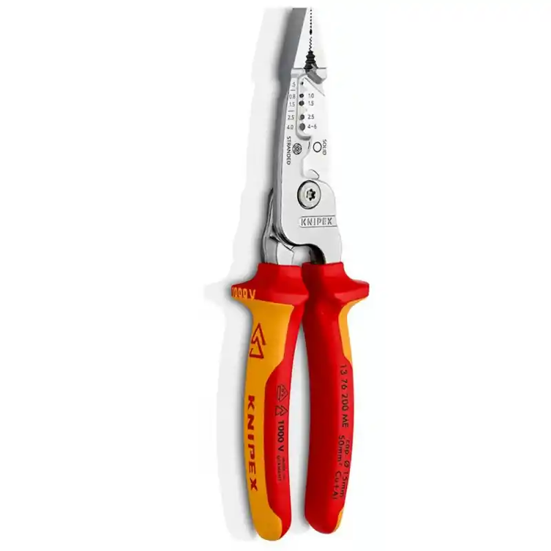 Knipex 13 76 200 ME Kablo Sıyırıcı Çok Fonksiyonlu Pense VDE