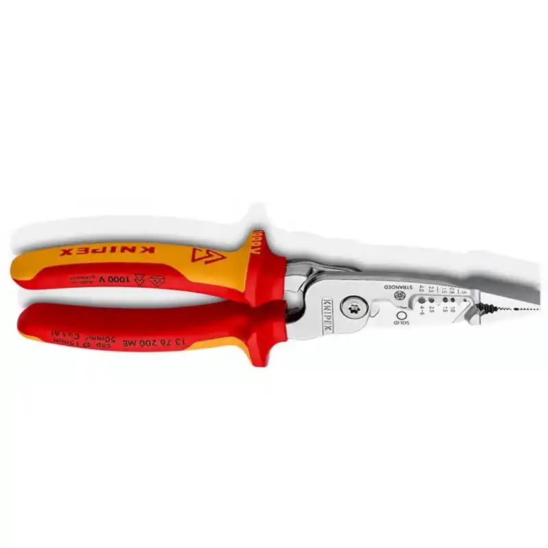 Knipex 13 76 200 ME Kablo Sıyırıcı Çok Fonksiyonlu Pense VDE