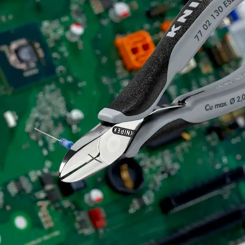 Knipex 77 02 130 ESD Elektronikçi Yan Keski 130 mm