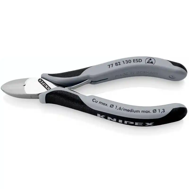 Knipex 77 82 130 ESD Hassas Elektronikçi Yan Keski 130 mm