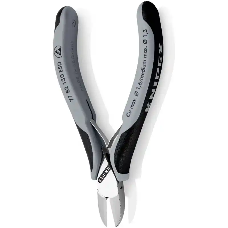 Knipex 77 82 130 ESD Hassas Elektronikçi Yan Keski 130 mm
