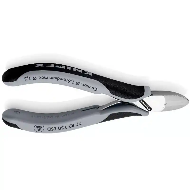 Knipex 77 82 130 ESD Hassas Elektronikçi Yan Keski 130 mm